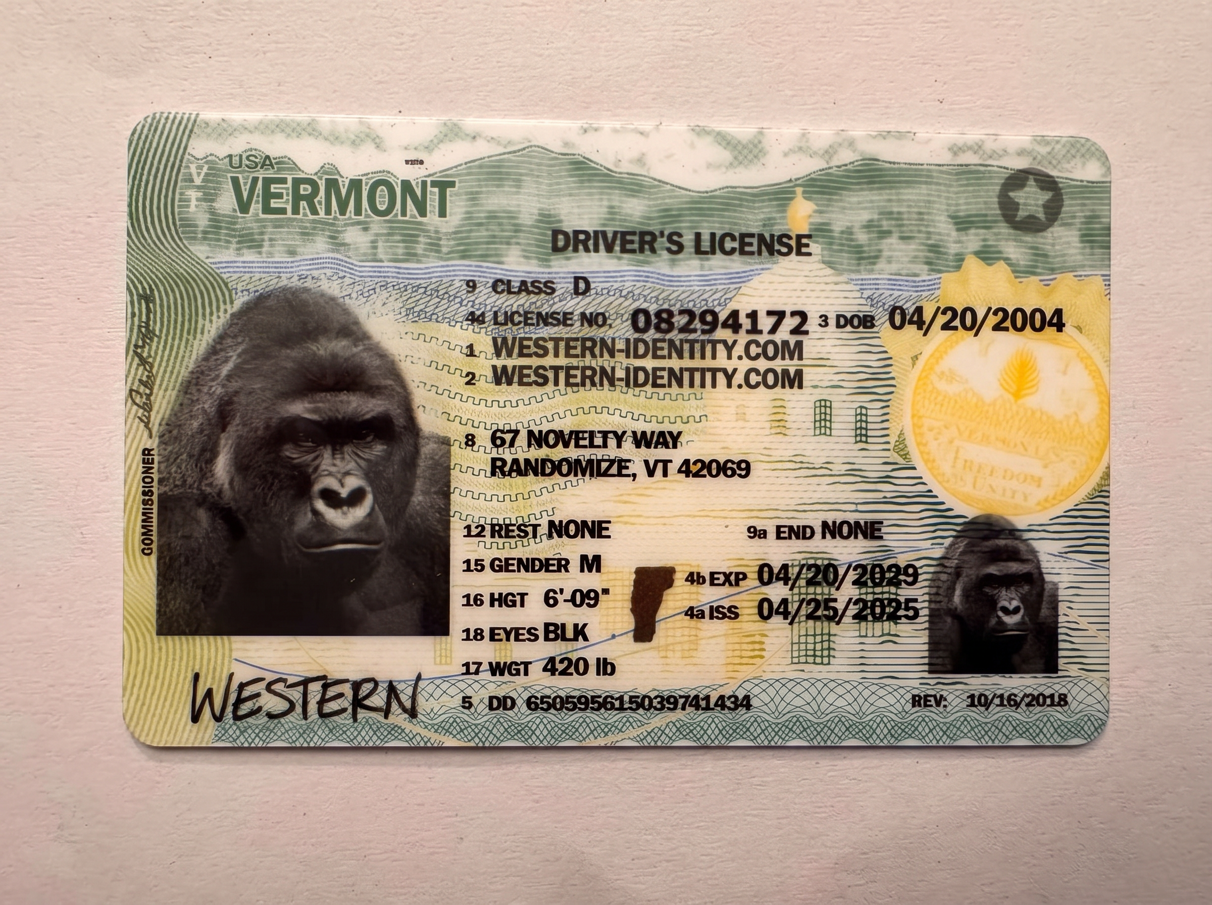 Vermont product image placeholder